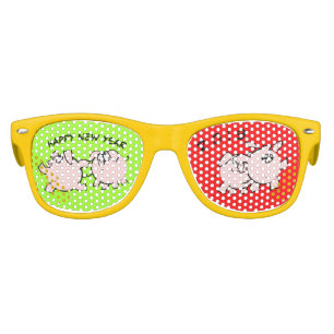 4 Funny Cartoon Comics Pig custom Year Kids S Kids Sunglasses