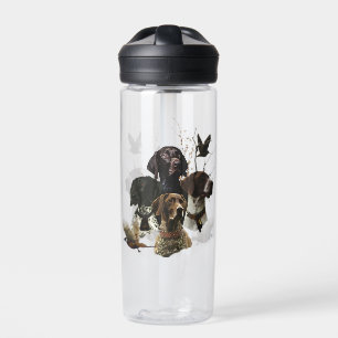 4 German Shorthaired Pointer Colours  Water Bottle