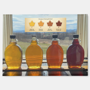4 Grades of Maple Syrup Magnet