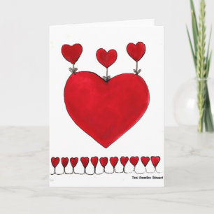 4 Hearts Blank Card