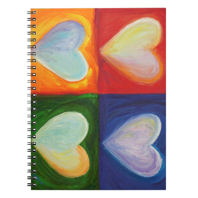 4 Hearts Love Art Carnet Journal (Devant)