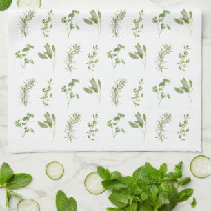 4 HERBS FRAIS Serviette de cuisine (tout)