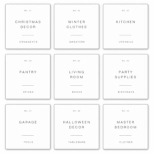 4" Home Storage Packing Shipping Label Stickers