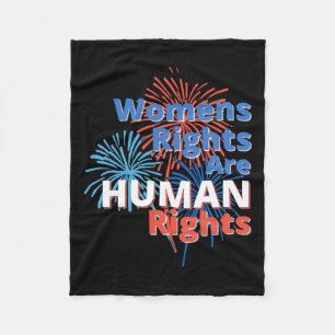 4 Independence Day Pro Choice Womens Rights Fleece Blanket