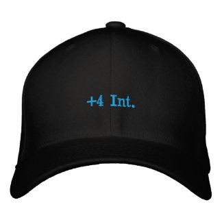 +4 Int. Embroidered Hat