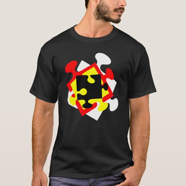 4 Jigsaw Pieces T-Shirt (Front)
