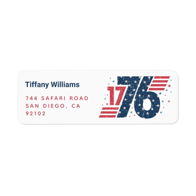 4 juillet 1776 Jour de l'indépendance (Devant)