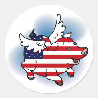 4 juillet - 4 juillet Stickers Patriotique Flying 