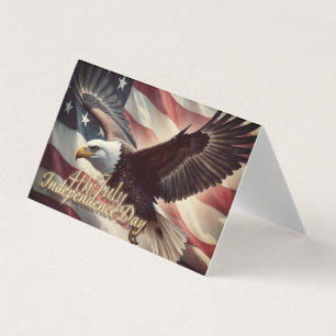 4 juillet aigle avec drapeau américain