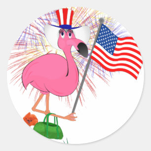 4 juillet autocollant drôle