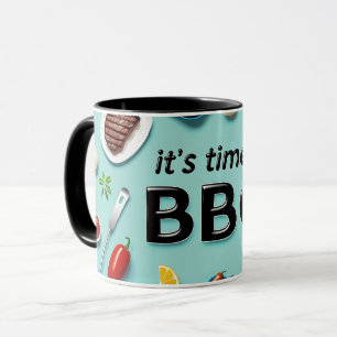 4 juillet BBQ Mug - Chiens Chauds, Feux d'artifice