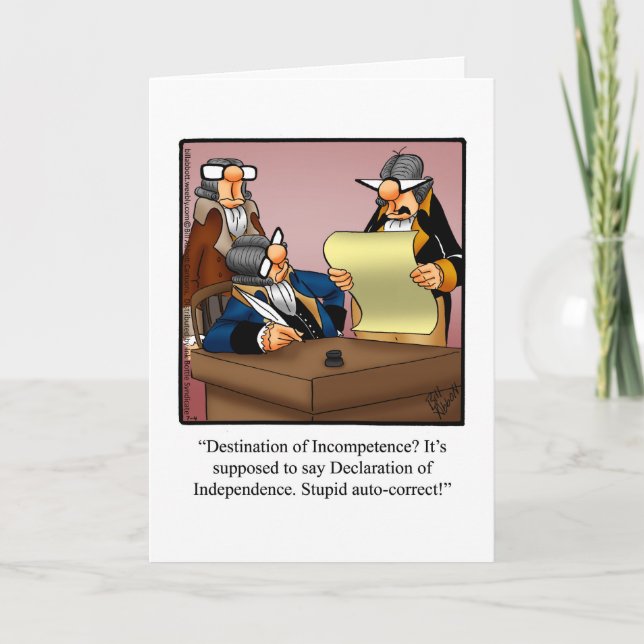 4 Juillet Carte de voeux Humour "Spectickles" (Devant)