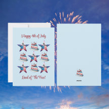 4 juillet Carte de voeux "Terre du Libre"