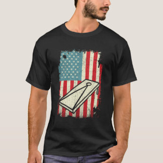 4 juillet Chemise American Drapeau Corn Hole Sweat