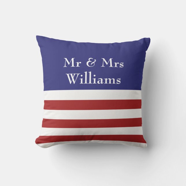 4 juillet coussin extérieur personnalisé (Recto)