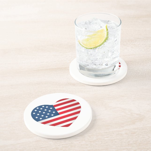 4 juillet Dessous de verre de boisson Stone (Côté)