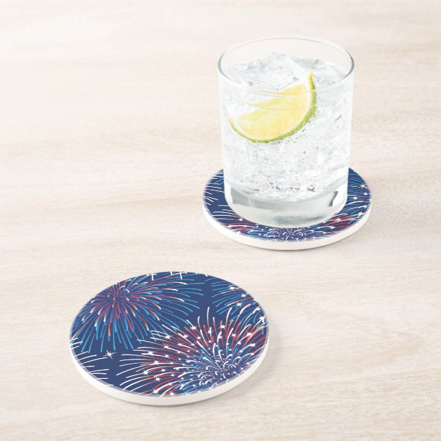 4 juillet Dessous de verre de boisson Stone (Côté)