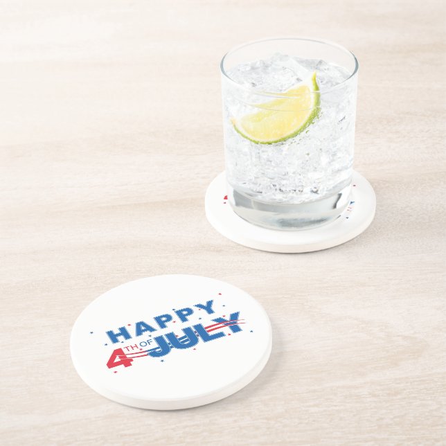 4 juillet Dessous de verre de boissons (Côté)