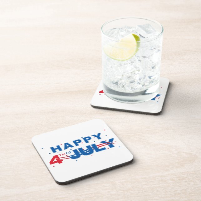 4 juillet Dessous de verre de boissons (Côté Droit)