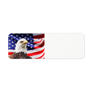 4 juillet drapeau américain et Eagle