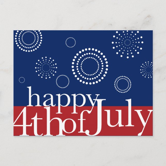 4 juillet Fête de l'Indépendance Carte postale (Devant)