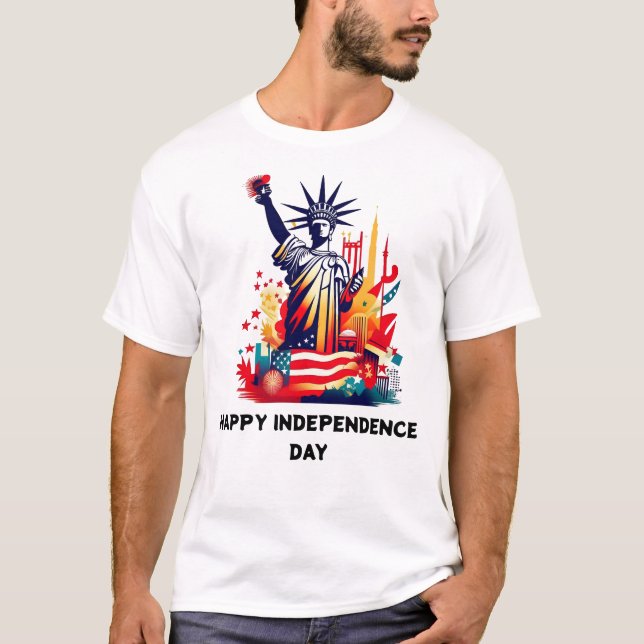 4 juillet Fête de l'Indépendance T-shirt (Devant)