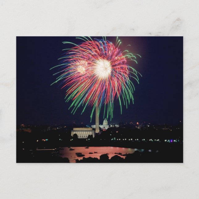 4 juillet Fireworks, Washington DC carte postale (Devant)