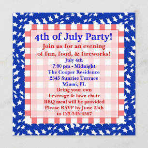 4 juillet invitation