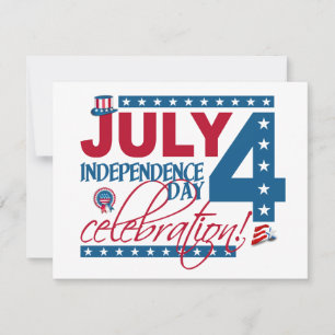 4 JUILLET Invitation à célébrer - personnaliser!