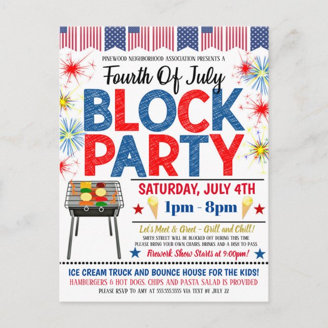 4 juillet Invitation du parti de quartier (Devant)