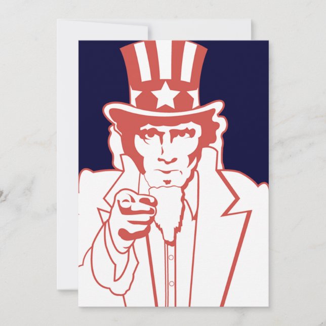 4 juillet invitations de partie (Devant)