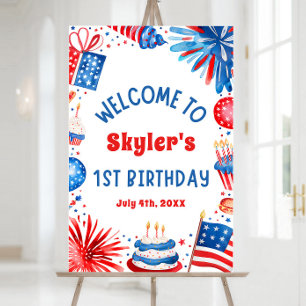 4 juillet Patriotique 1er anniversaire Affiche de