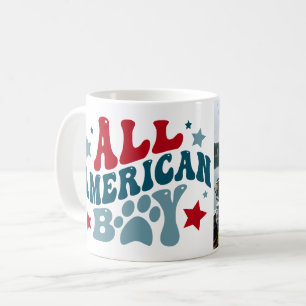 4 juillet photo personnalisée Chien Mug