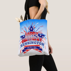 4 juillet Sac fourre-tout d'anniversaire