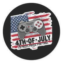 4 juillet STICKERS GAMER