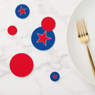 4 juillet Table Confetti