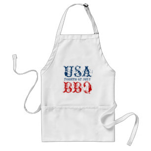 4 juillet tabliers patriotiques de BBQ de partie  