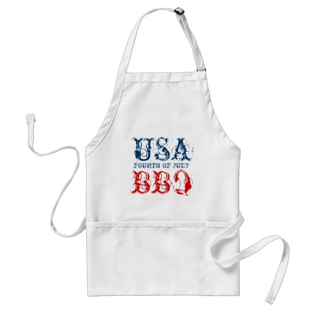 4 juillet tabliers patriotiques de BBQ de partie | (Devant)