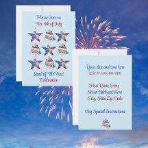 4 juillet "Terre des Libres" Invitation