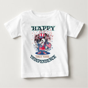 4 July - Patriotic and festive graphic of independ Baby T-Shirt