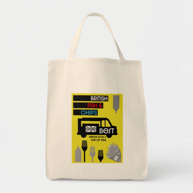 4 June — Fish and Chip Day Tote Bag (Front)