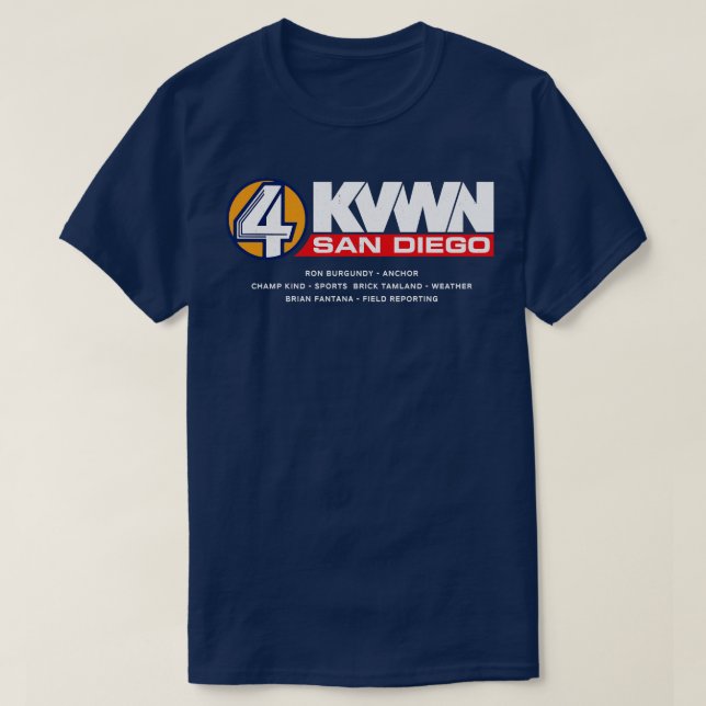 4 KVWN San Diego vintage T-Shirt (Design Front)