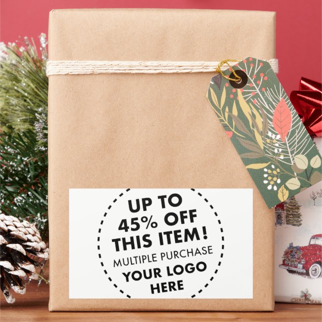 4 Large Custom Stickers 45% OFF Bulk Buy Discount (Holiday)