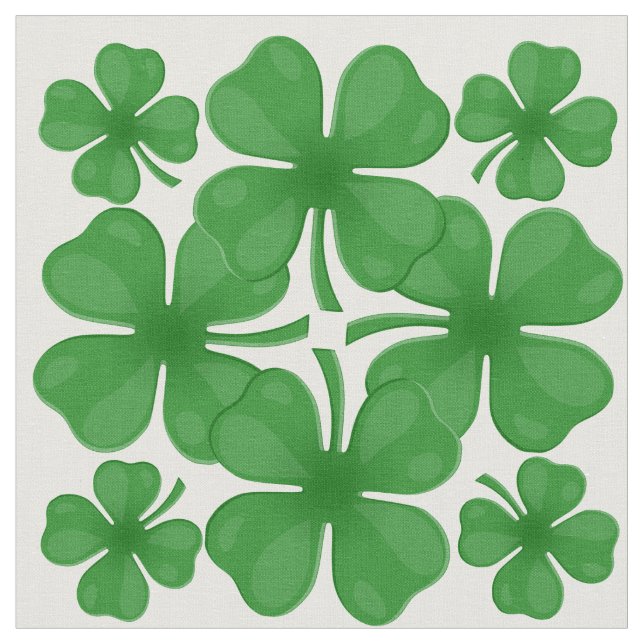 4 leaf clover fabric (Close Up)
