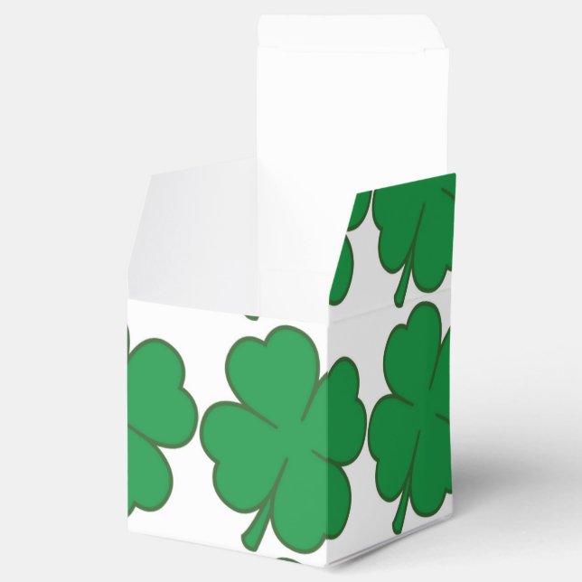 4 Leaf Clover Favor Box (Opened)