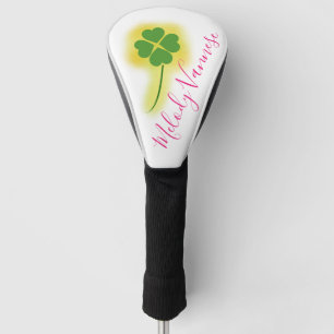 4 leaf clover golf head cover