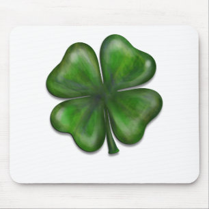 4 leaf clover mouse pad