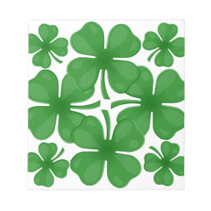 4 leaf clover notepad