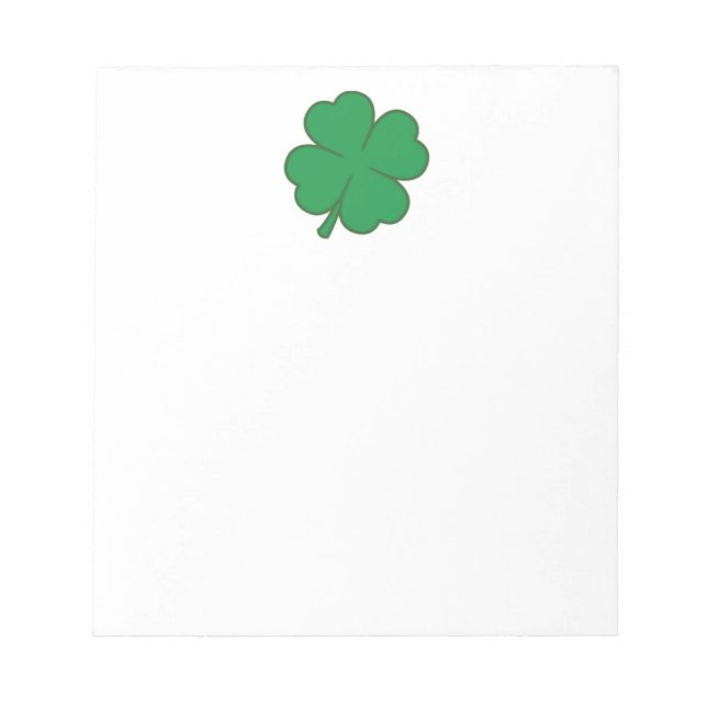 4 Leaf Clover Notepad (Front)