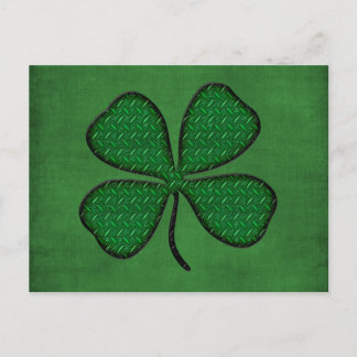 4 leaf clover postcard